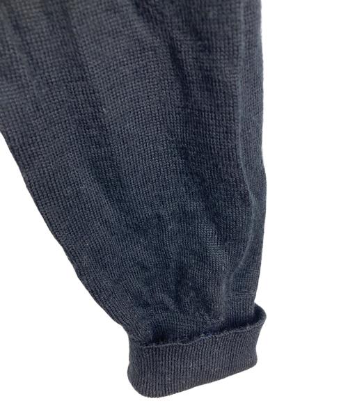 Vivienne Westwood man（ヴィヴィアン ウェストウッド マン）Vivienne Westwood man (ヴィヴィアン ウェストウッド マン) オーブ刺繍クルーネックニット　長袖ニット　ウールニット　日本製 ブラック サイズ:44の古着・服飾アイテム