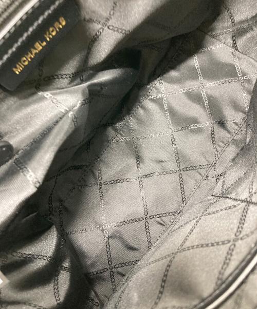 MICHAEL KORS（マイケル・コース）MICHAEL KORS (マイケル・コース) MARILYN ミディアム サフィアーノレザー サッチェル　ハンドバッグ　セレモニー　フォーマル　通勤　通学 ブラック サイズ:実寸参照の古着・服飾アイテム