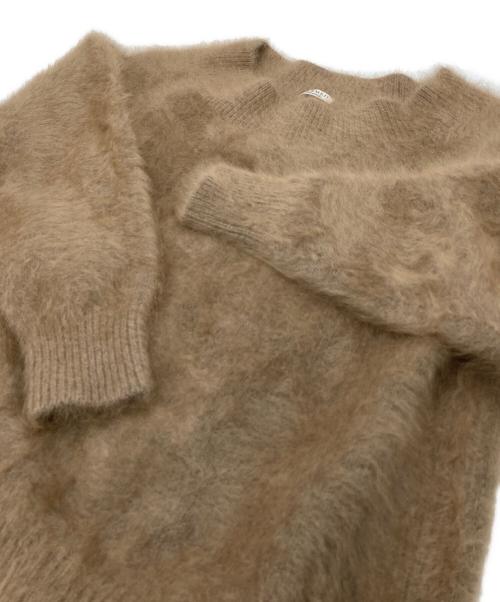 VERMEIL par iena（ヴェルメイユ パー イエナ）VERMEIL par iena (ヴェルメイユ パー イエナ) チャイニーズラクーンニット　ラグランニット　ウール混ニット　ゆったり ブラウン サイズ:FREEの古着・服飾アイテム