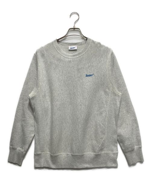 better gift shop（ベターギフトショップ）Better gift shop (ベターギフトショップ) クルーネックスウェット グレー サイズ:Mの古着・服飾アイテム