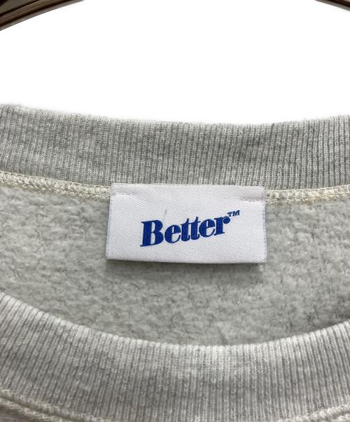 better gift shop（ベターギフトショップ）Better gift shop (ベターギフトショップ) クルーネックスウェット グレー サイズ:Mの古着・服飾アイテム