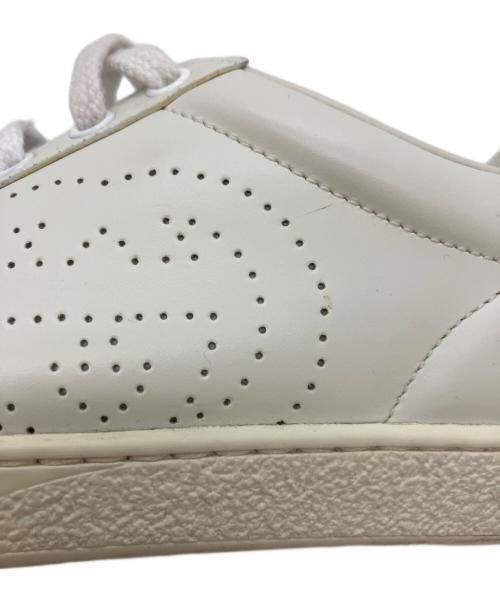 GUCCI（グッチ）GUCCI (グッチ) エース インターロッキングスニーカー ホワイト サイズ:23.5cmの古着・服飾アイテム