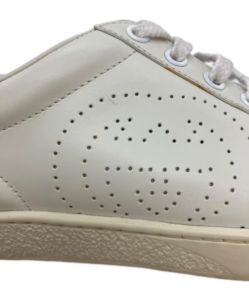 GUCCI（グッチ）GUCCI (グッチ) エース インターロッキングスニーカー ホワイト サイズ:23.5cmの古着・服飾アイテム