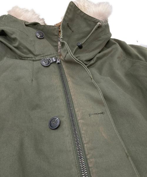 yves salomon（イヴサロモン）yves salomon (イヴサロモン) ラビットファーライナーモッズコート　ロングコート オリーブ サイズ:48の古着・服飾アイテム