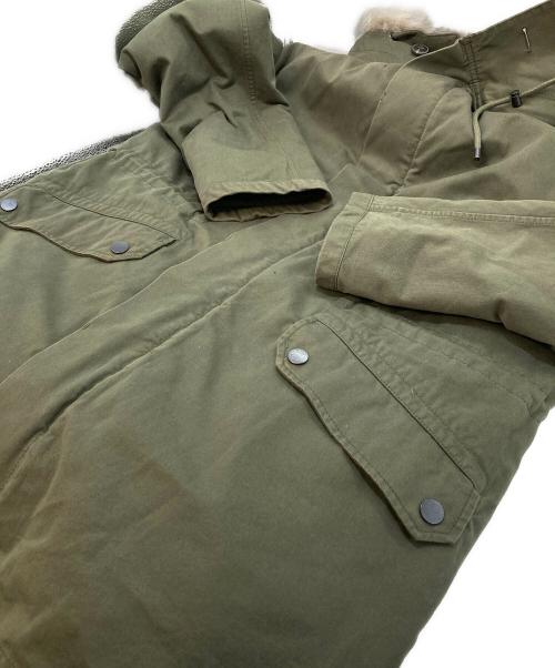 yves salomon（イヴサロモン）yves salomon (イヴサロモン) ラビットファーライナーモッズコート　ロングコート オリーブ サイズ:48の古着・服飾アイテム