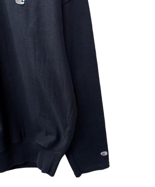 VETEMENTS（ヴェトモン）VETEMENTS (ヴェトモン) Champion (チャンピオン) ダメージ加工スウェット ブラック サイズ:Mの古着・服飾アイテム