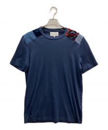 Maison Margiela（メゾンマルジェラ）の古着「切り替えTシャツ」｜ネイビー