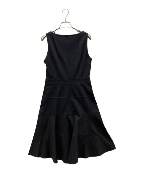 Rene（ルネ）Rene (ルネ) ノースリーブタックワンピース ブラック サイズ:36の古着・服飾アイテム