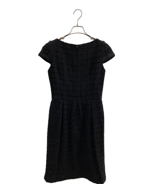 Rene（ルネ）Rene (ルネ) ツイードワンピース ブラック サイズ:36の古着・服飾アイテム