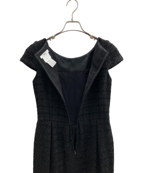 Rene（ルネ）Rene (ルネ) ツイードワンピース ブラック サイズ:36の古着・服飾アイテム