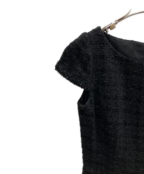 Rene（ルネ）Rene (ルネ) ツイードワンピース ブラック サイズ:36の古着・服飾アイテム