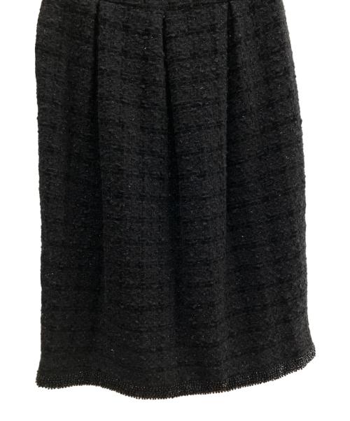 Rene（ルネ）Rene (ルネ) ツイードワンピース ブラック サイズ:36の古着・服飾アイテム