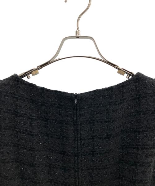 Rene（ルネ）Rene (ルネ) ツイードワンピース ブラック サイズ:36の古着・服飾アイテム