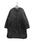 BEAUTY&YOUTHビューティーアンドユース）の古着「キルティングノーカラーコート」｜ブラック