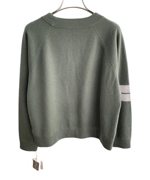 PLUS PLUS（プラスプラス）PLUS PLUS (プラスプラス) カシミヤニット カーキ サイズ:FREEの古着・服飾アイテム