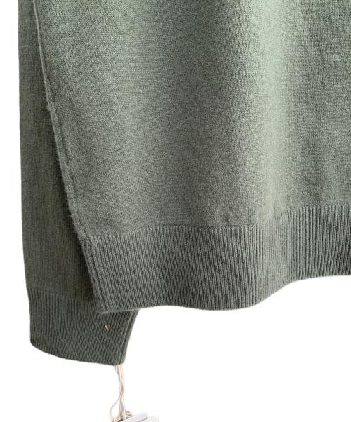 PLUS PLUS（プラスプラス）PLUS PLUS (プラスプラス) カシミヤニット カーキ サイズ:FREEの古着・服飾アイテム