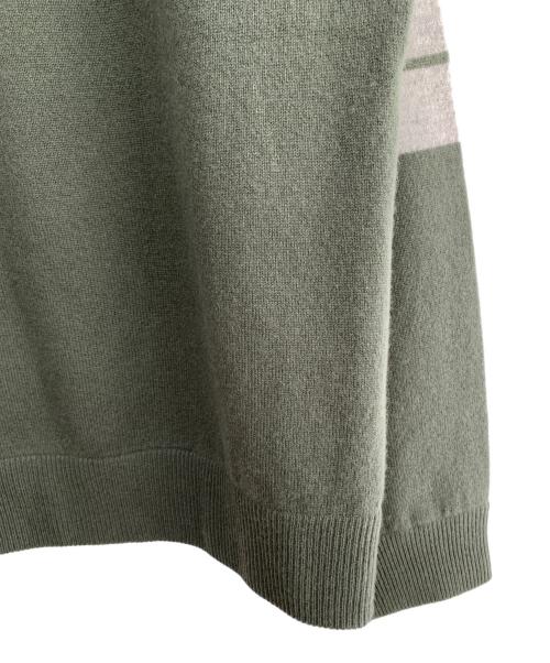 PLUS PLUS（プラスプラス）PLUS PLUS (プラスプラス) カシミヤニット カーキ サイズ:FREEの古着・服飾アイテム