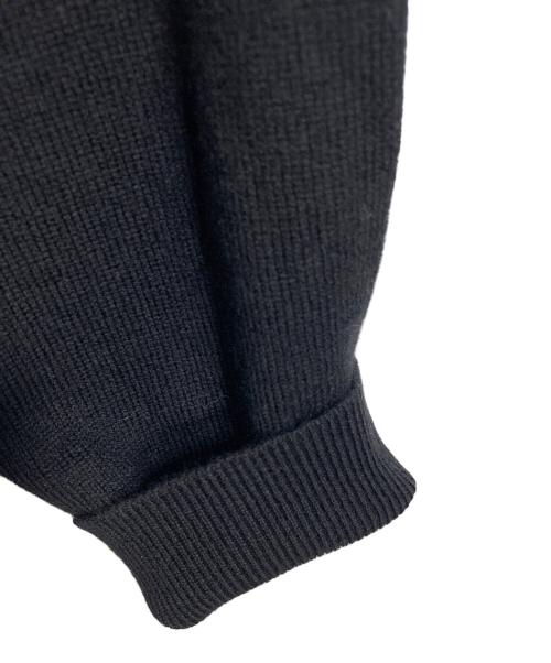 POLO RALPH LAUREN（ポロ・ラルフローレン）POLO RALPH LAUREN (ポロ・ラルフローレン) クルーネックニット　長袖ニット　ウールニット　ポニー刺繍 ブラック サイズ:Lの古着・服飾アイテム