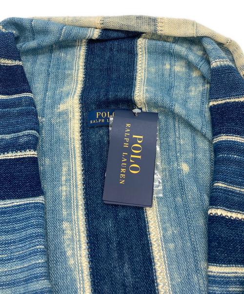 POLO RALPH LAUREN（ポロ・ラルフローレン）POLO RALPH LAUREN (ポロ・ラルフローレン) コットンデザインカーディガン インディゴ サイズ:Ｍの古着・服飾アイテム