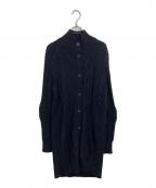 POLO RALPH LAURENポロ・ラルフローレン）の古着「ケーブルニットコート」｜ブラック