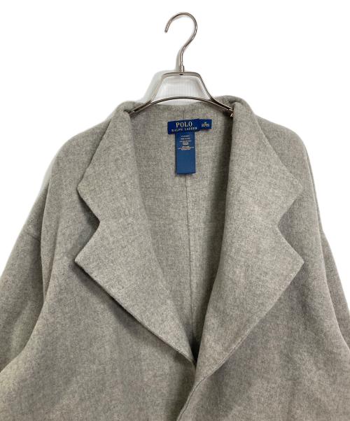 POLO RALPH LAUREN（ポロ・ラルフローレン）POLO RALPH LAUREN (ポロ・ラルフローレン) ボタンレスコート　ウール混コート グレー サイズ:Mの古着・服飾アイテム