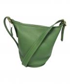 COACHコーチ）の古着「バケツ型ショルダーバッグ」｜グリーン