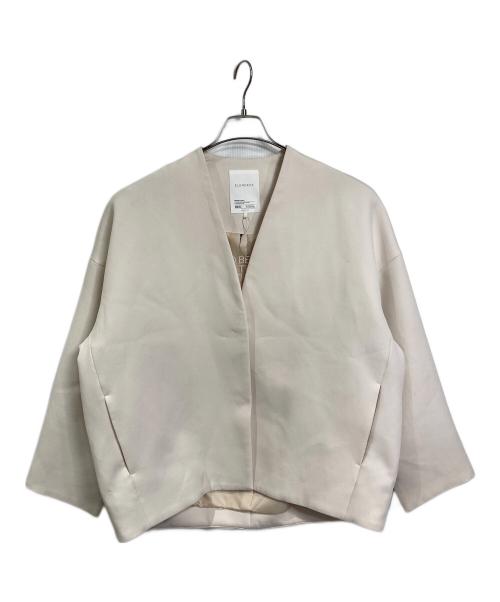 ELENDEEK（エレンディーク）ELENDEEK (エレンディーク) FORM SHORT CT  ファームショートジャケット　アウター　ライトアウター　セレモニー アイボリー サイズ:FREEの古着・服飾アイテム