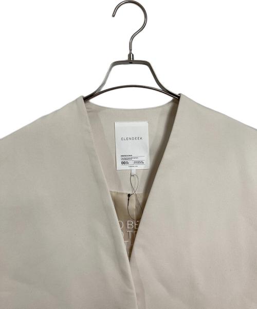 ELENDEEK（エレンディーク）ELENDEEK (エレンディーク) FORM SHORT CT  ファームショートジャケット　アウター　ライトアウター　セレモニー アイボリー サイズ:FREEの古着・服飾アイテム