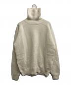 cash & barbaキャッシュアンドバルバ）の古着「カシミヤタートルネックニット」｜ホワイト