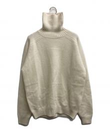 cash & barba（キャッシュアンドバルバ）の古着「カシミヤタートルネックニット」｜ホワイト