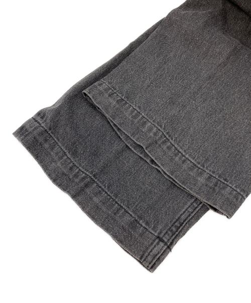 PWA（プア）PWA (プア) Linen Mix Denim Trousers ブラック サイズ:Lの古着・服飾アイテム