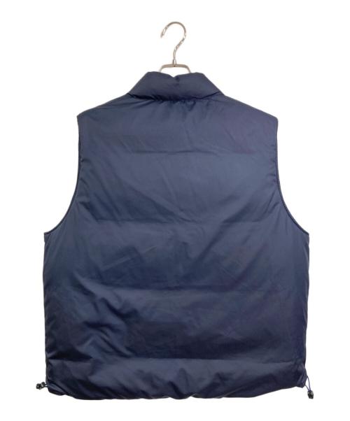 SEDAN ALL-PURPOSE（セダンオールパーパス）SEDAN ALL-PURPOSE (セダンオールパーパス) Reversible Down Vest リバーシブルダウンベスト　アウター　ライトアウター グレー×ネイビー サイズ:Lの古着・服飾アイテム
