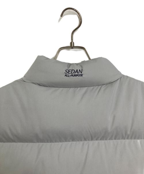 SEDAN ALL-PURPOSE（セダンオールパーパス）SEDAN ALL-PURPOSE (セダンオールパーパス) Reversible Down Vest リバーシブルダウンベスト　アウター　ライトアウター グレー×ネイビー サイズ:Lの古着・服飾アイテム
