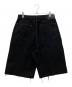 MIYAGIHIDETAKA (ミヤギヒデタカ) ヴィンテージ加工ダブルニーショーツ　デニムパンツ ブラック サイズ:Ｍ：18000円