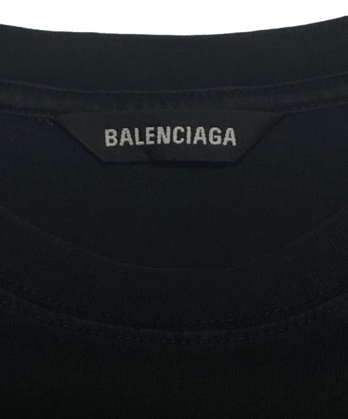 BALENCIAGA（バレンシアガ）BALENCIAGA (バレンシアガ) ロゴプリントTシャツ ブラック サイズ:Lの古着・服飾アイテム