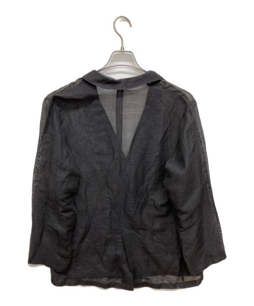 JOURNAL STANDARD（ジャーナルスタンダード）JOURNAL STANDARD (ジャーナルスタンダード) シアーリネンカールマイヤージャケット ブラック サイズ:FREEの古着・服飾アイテム