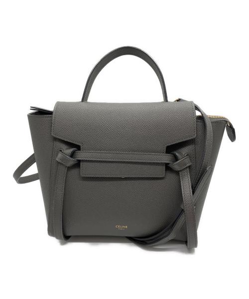 CELINE（セリーヌ）CELINE (セリーヌ) 2WAYショルダーバッグ グレーの古着・服飾アイテム