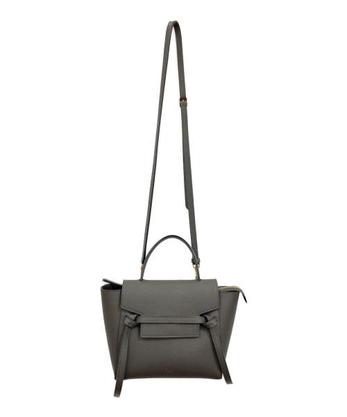 CELINE（セリーヌ）CELINE (セリーヌ) 2WAYショルダーバッグ グレーの古着・服飾アイテム