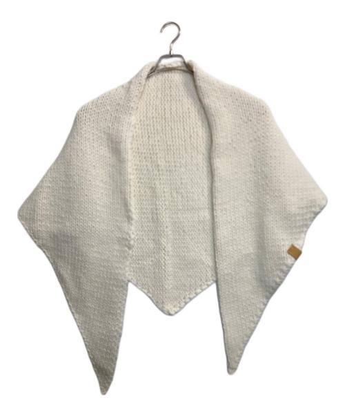 ETRE TOKYO（エトレトウキョウ）ETRE TOKYO (エトレトウキョウ) バルキーヤーンハンドニットストール アイボリーの古着・服飾アイテム