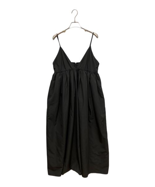SLOBE IENA（スローブ イエナ）SLOBE IENA (スローブ イエナ) タフタギャザーキャミワンピース ブラック サイズ:38の古着・服飾アイテム