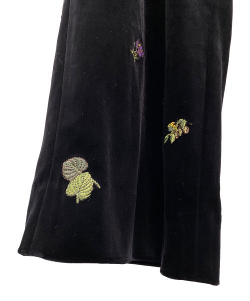 CABAN（キャバン）CABAN (キャバン) ソフトべロアエンブロイダリーパンツ ブラック サイズ:Freeの古着・服飾アイテム