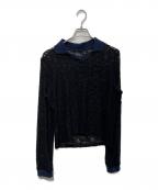 SIMONE WILDシモーネワイルド）の古着「LACE TRIKOT L/S」｜ブラック