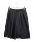 CITYSHOP（シティショップ）の古着「TACK HALF PANTS　タックハーフパンツ」｜ブラック