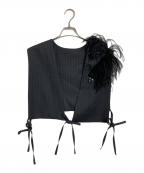 MARGEマージ）の古着「羽根付きジレ ベスト　日本製」｜グレー