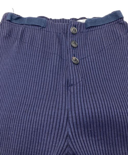 SEEALL（シーオール）SEEALL (シーオール) RIB パンツ　日本製 ネイビー サイズ:Sの古着・服飾アイテム