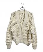 CITYSHOPシティショップ）の古着「AMIAMI V-NECK CARDIGAN　ニットカーディガン」｜ホワイト