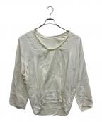 CITYSHOPシティショップ）の古着「DRAPE NECKカットソー」｜アイボリー