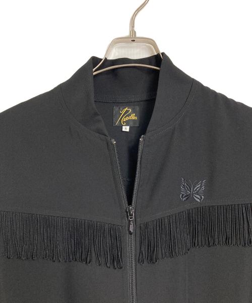 Needles（ニードルズ）Needles (ニードルズ) CITYSHOP (シティショップ) フリンジジャンプスーツ　オールインワン　つなぎ　日本製 ブラック サイズ:Sの古着・服飾アイテム