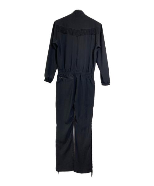 Needles（ニードルズ）Needles (ニードルズ) CITYSHOP (シティショップ) フリンジジャンプスーツ　オールインワン　つなぎ　日本製 ブラック サイズ:Sの古着・服飾アイテム