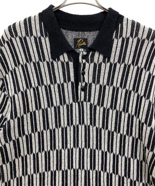 Needles（ニードルズ）Needles (ニードルズ) POLO SWEATER - ARROW ブラック×ホワイト サイズ:Mの古着・服飾アイテム